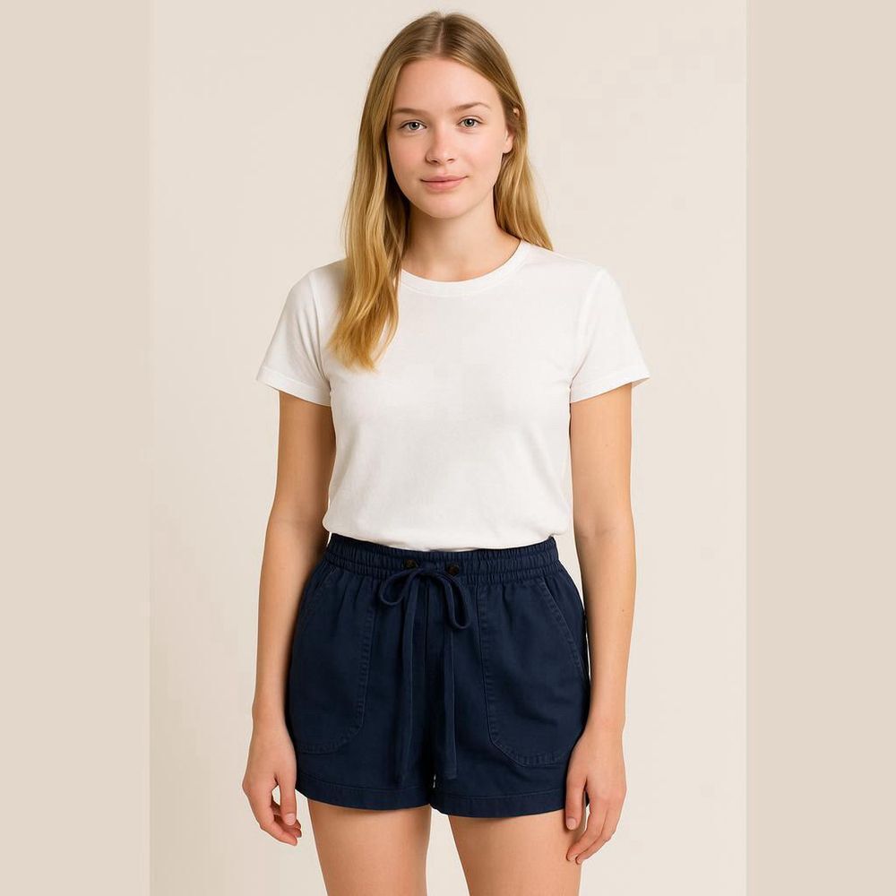 Gap Navy Elastic Drawstring Shorts XS